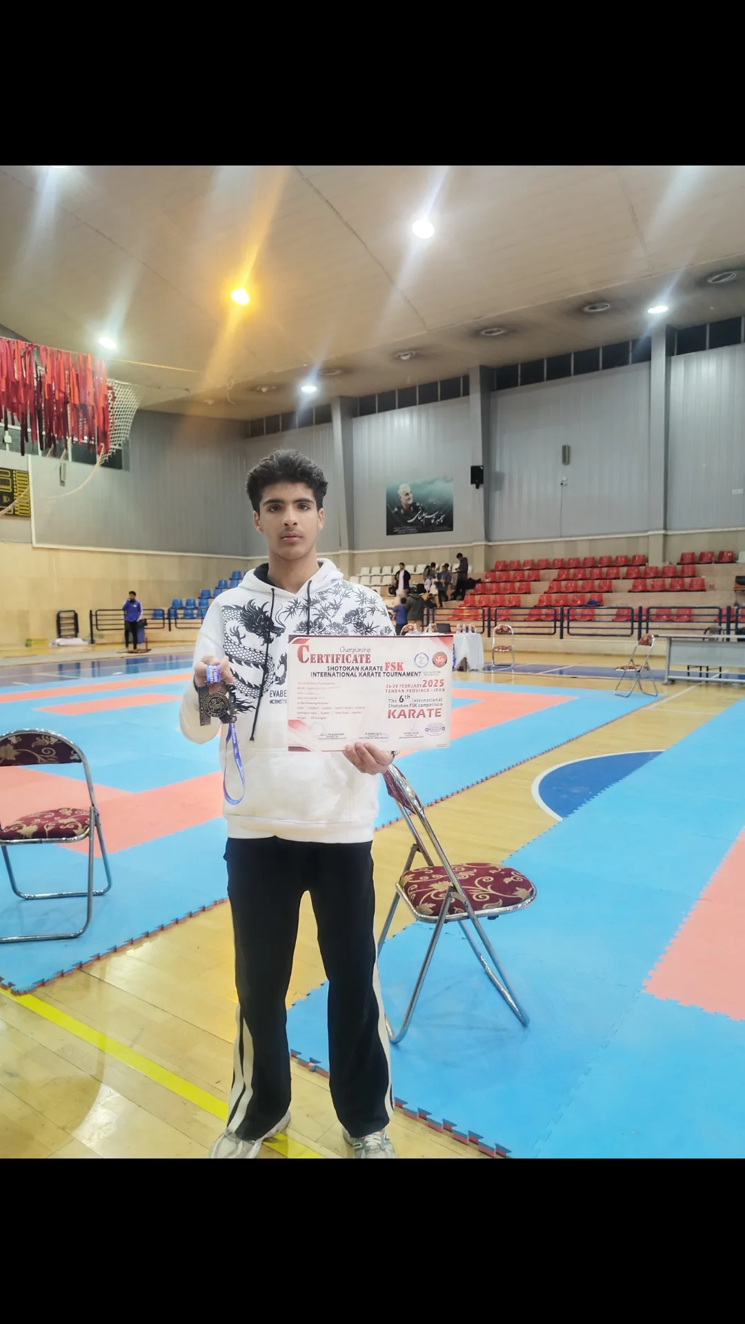 شگفتی جدید جوان کهگیلویه و بویر احمدی سید حسین سعیدیان در مسابقات بین المللی کاراته ؛