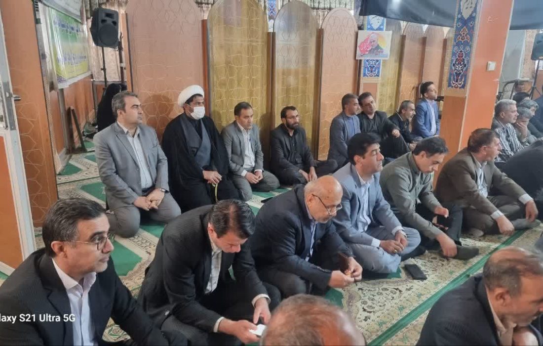 مراسم گرامیداشت یاد رهبر شهید وشهدای جنگ رمضان در جهاد کشاورزی استان