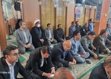مراسم گرامیداشت یاد رهبر شهید وشهدای جنگ رمضان در جهاد کشاورزی استان