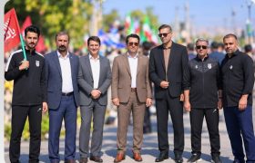 حضور مجموعه هیئت فوتبال استان کهگیلویه و بویراحمد در رزمایش بزرگ جانفدایان ایران